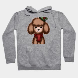 Cute Poodle Drawing Hoodie